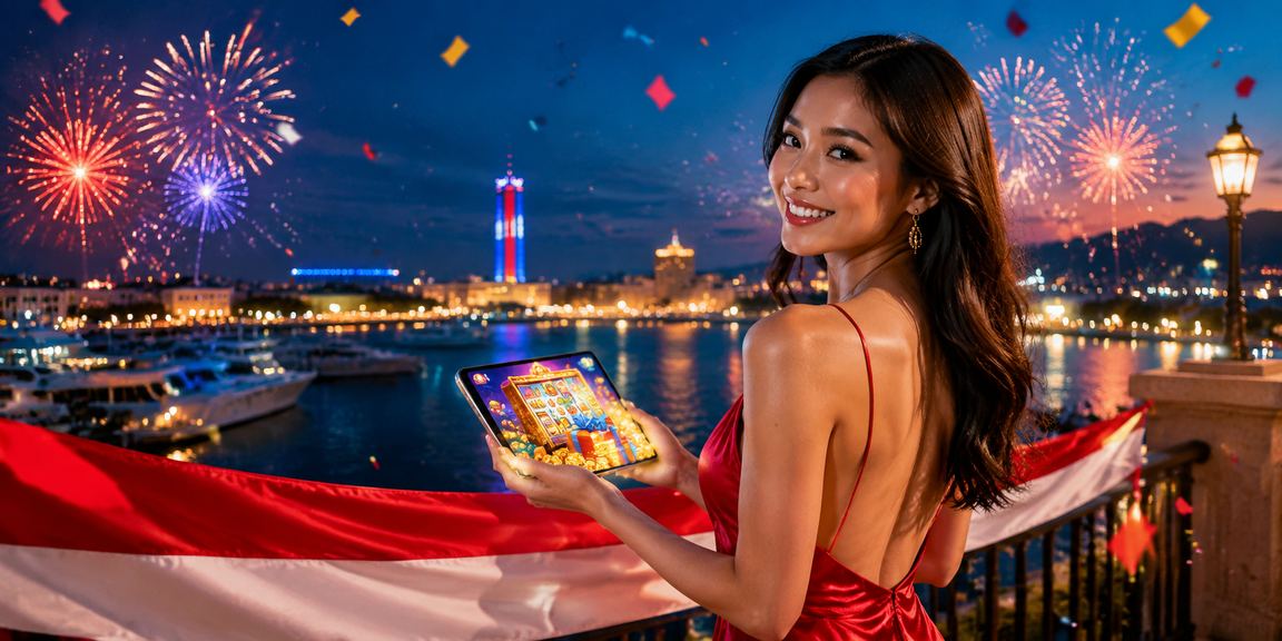 Suasana hiburan kasino Malaysia semasa musim perayaan dengan cahaya meriah